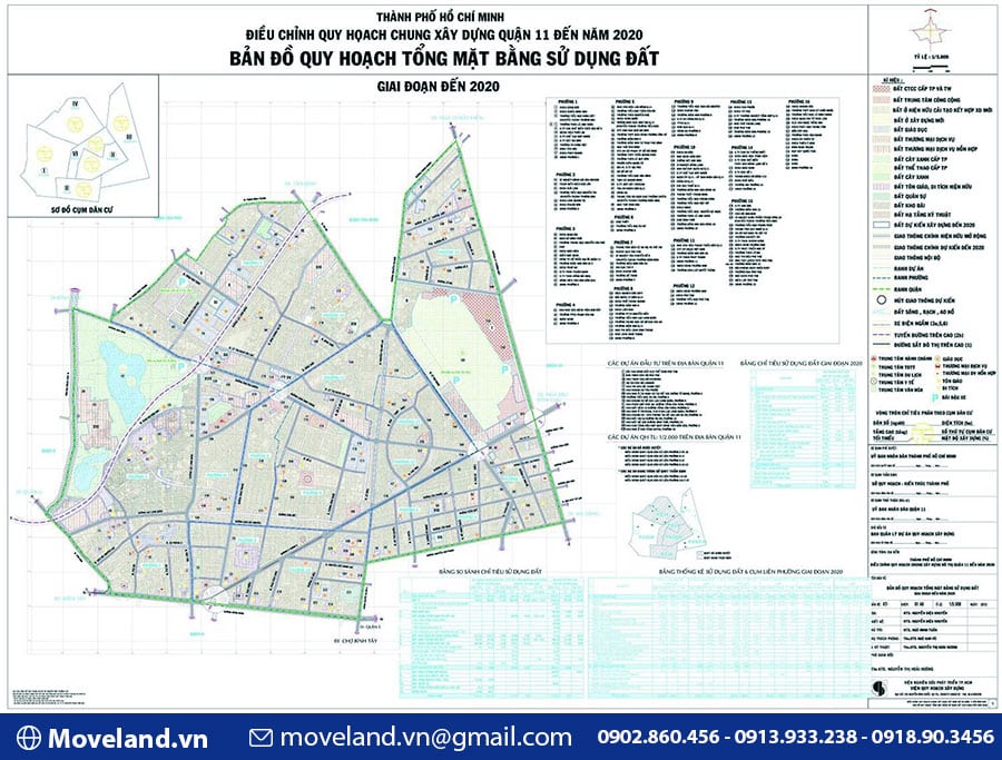 Bản đồ quy hoạch quận 11 thành phố Hồ Chí Minh