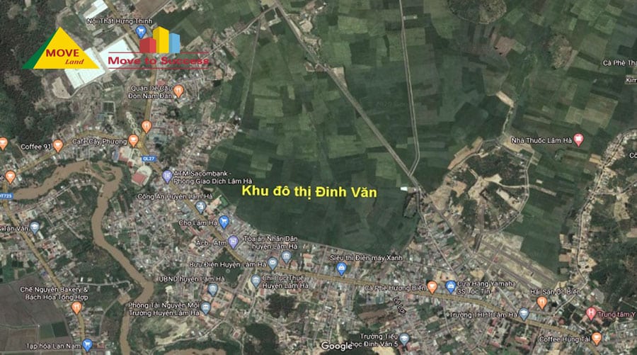 Quy hoạch khu đô thị mới Đinh Văn tại trung tâm thị trấn