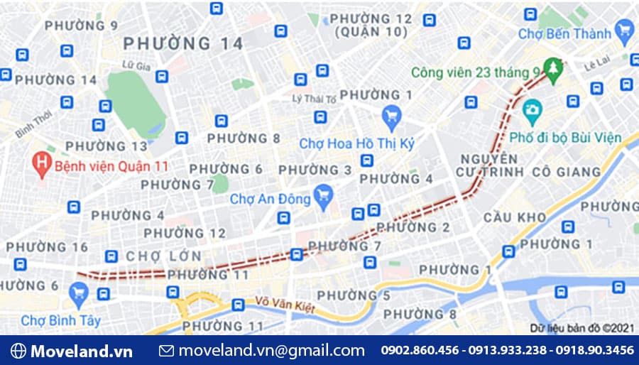 Hình ảnh từ bản đồ đường Nguyễn Trãi, TP.Hồ Chí Minh
