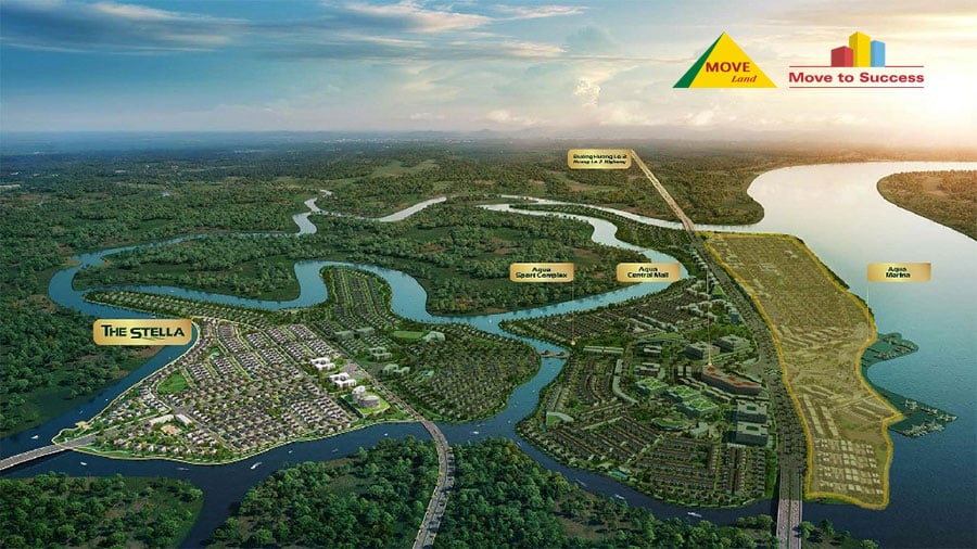 Mặt bằng tổng thể dự án Aqua City Đồng Nai