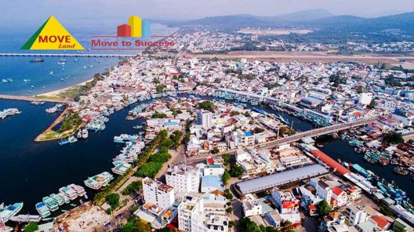 Một góc thành phố Phú Quốc, tỉnh Kiên Giang nhìn từ trên cao
